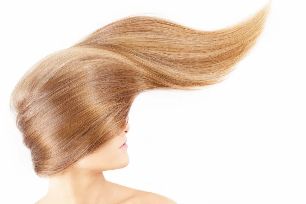 Girl with beautiful hair