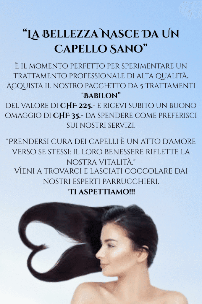 la bellezza nasce da un capello sano
